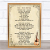 Blur Girls And Boys Song Lyric Vintage Quote Print