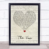 Ruth-Anne Cunningham The Vow Script Heart Song Lyric Quote Music Print