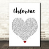 Twenty One Pilots Chlorine White Heart Song Lyric Quote Music Print