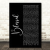 Daniel Caesar Blessed Black Script Song Lyric Quote Music Print