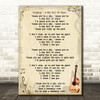 Coldplay A Sky Full Of Stars Song Lyric Vintage Quote Print