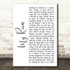 Peter Hammill My Room White Script Song Lyric Quote Music Print