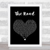 Frank Turner The Road Black Heart Song Lyric Quote Music Print