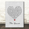 Garth Brooks The Dance Grey Heart Song Lyric Quote Music Print