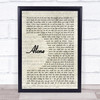 Jessie Ware Alone Vintage Script Song Lyric Quote Music Print