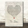 Lauryn Hill To Zion Script Heart Song Lyric Quote Music Print