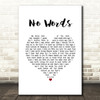 Cody Jinks No Words White Heart Song Lyric Quote Music Print