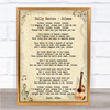 Dolly Parton Jolene Song Lyric Vintage Quote Print