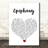 Staind Epiphany White Heart Song Lyric Quote Music Print