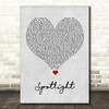 Dappy Spotlight Grey Heart Song Lyric Quote Music Print