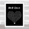 T Rex Hot Love Black Heart Song Lyric Quote Music Print