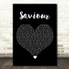 Picture This Saviour Black Heart Song Lyric Quote Music Print