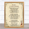 Bob Dylan All Along The Watchtower Song Lyric Quote Print
