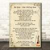 Bob Dylan Like A Rolling Stone Song Lyric Quote Print