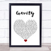 Wage War Gravity White Heart Song Lyric Quote Music Print