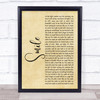 Sixx AM Smile Rustic Script Song Lyric Quote Music Print