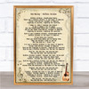 Bob Marley Buffalo Soldier Song Lyric Quote Print