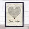 SWV Can We Script Heart Song Lyric Quote Music Print