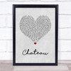 Angus & Julia Stone Chateau Grey Heart Song Lyric Quote Music Print