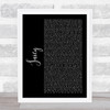The Notorious BIG Juicy Black Script Song Lyric Quote Music Print