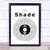 Phish Shade Vinyl Record Song Lyric Quote Music Print