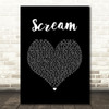 Usher Scream Black Heart Song Lyric Quote Music Print