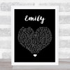 Catfish And The Bottlemen Emily Black Heart Song Lyric Quote Music Print