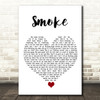A Thousand Horses Smoke White Heart Song Lyric Quote Music Print