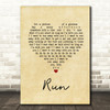 Lighthouse Family Run Vintage Heart Song Lyric Quote Music Print