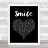 Uncle Kracker Smile Black Heart Song Lyric Quote Music Print