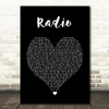 Lana Del Rey Radio Black Heart Song Lyric Quote Music Print