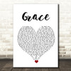 Rod Stewart Grace White Heart Song Lyric Quote Music Print