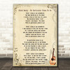 Chuck Berry No Particular Place To Go Song Lyric Quote Print