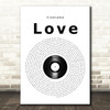 Cinerama Love Vinyl Record Song Lyric Quote Music Print