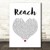 S Club 7 Reach White Heart Song Lyric Quote Music Print