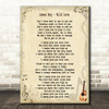 James Bay Wild Love Song Lyric Quote Print