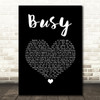 Olly Murs Busy Black Heart Song Lyric Quote Music Print