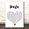 The Cure Halo White Heart Song Lyric Quote Music Print