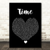NF Time Black Heart Song Lyric Quote Music Print