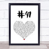 Dave Matthews Band #41 White Heart Song Lyric Quote Music Print