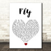 The Jam Fly White Heart Song Lyric Quote Music Print