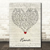 Phillip Phillips Home Script Heart Song Lyric Quote Music Print