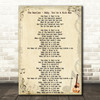 The Beatles Baby, You're A Rich Man Song Lyric Quote Print