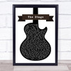 Avenged Sevenfold The Stage Black & White Guitar Song Lyric Wall Art Print