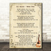 All Saints Never Ever Song Lyric Quote Print