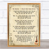 The Beatles I Should Have Known Better Song Lyric Quote Print