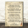 The Beatles I'm Looking Through You Song Lyric Quote Print