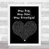 Florence + The Machine How Big, How Blue, How Beautiful Black Heart Song Lyric Wall Art Print