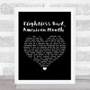 Iron & Wine Flightless Bird, American Mouth Black Heart Song Lyric Wall Art Print