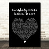The Blues Brothers Everybody Needs Someone To Love Black Heart Song Lyric Wall Art Print